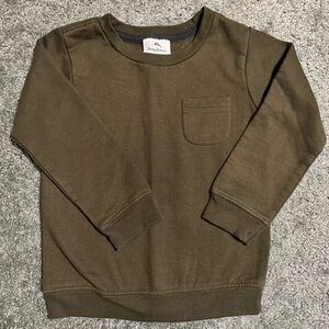 Tommy Bahama Olive Long Sleeve Kids Crew Neck Sweatshirt Green Boys 4t